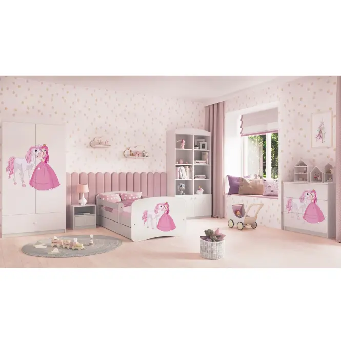 Detská komoda  Babydreams Biela – Princezná 2,6