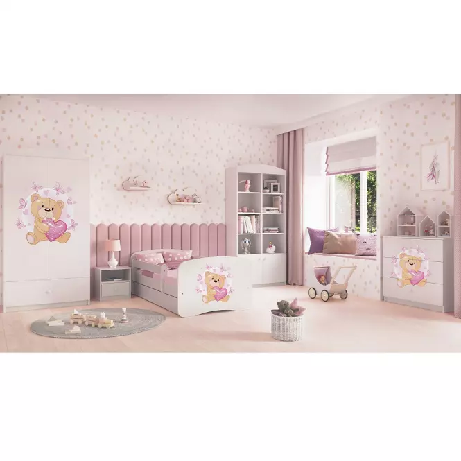 Komoda Pre Detská Babydreams Biely – Medveď Botterfly