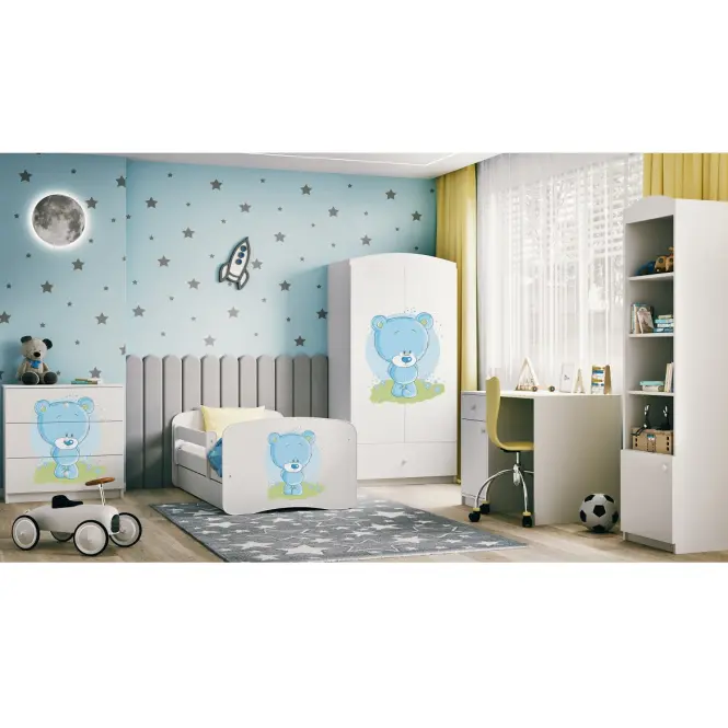Detská komoda Babydreams Biely – Medveď modrý,7