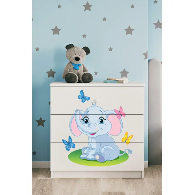 Detská komoda  Babydreams Biely – Slon,6