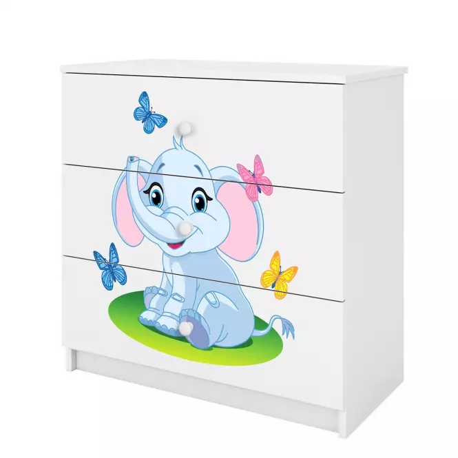 Komoda Pre Detská Babydreams Biely – Slon