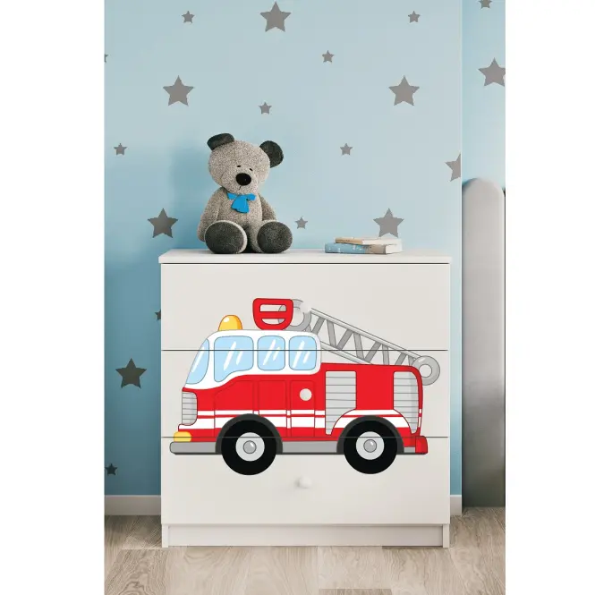 Detská komoda Babydreams Biely – Hasičský Zbor,5