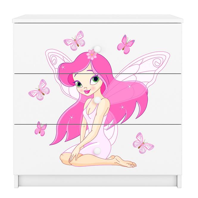 Detská komoda Babydreams biela – Víla 1,3