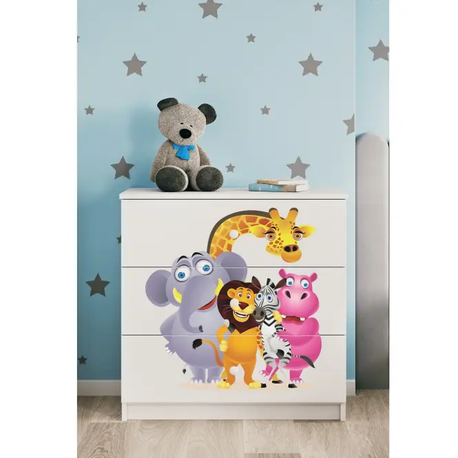 Detská komoda  Babydreams biela – Zoo,6