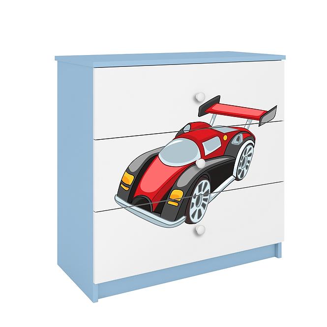 Detská komoda  Babydreams modrá – Auto