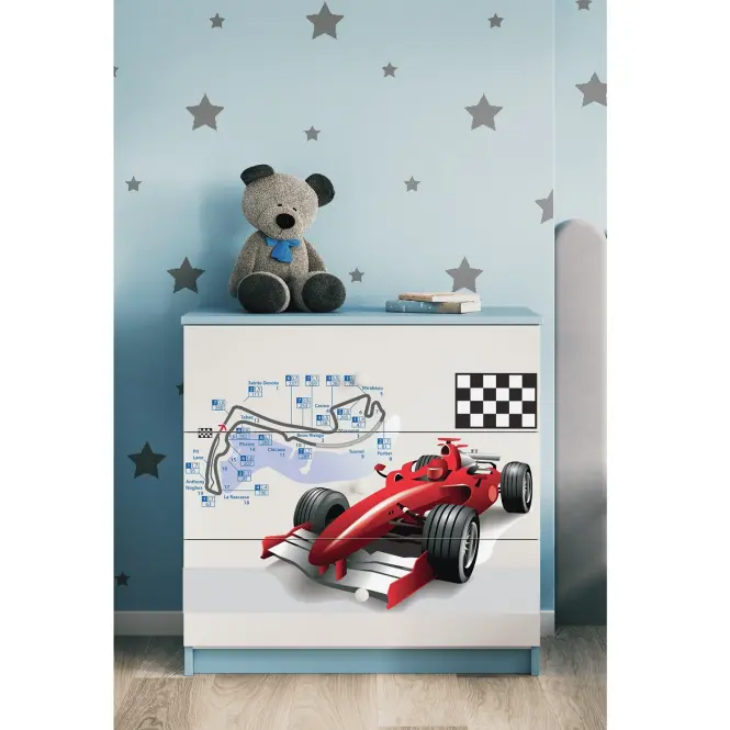Detská komoda Babydreams modrá – Formula,5