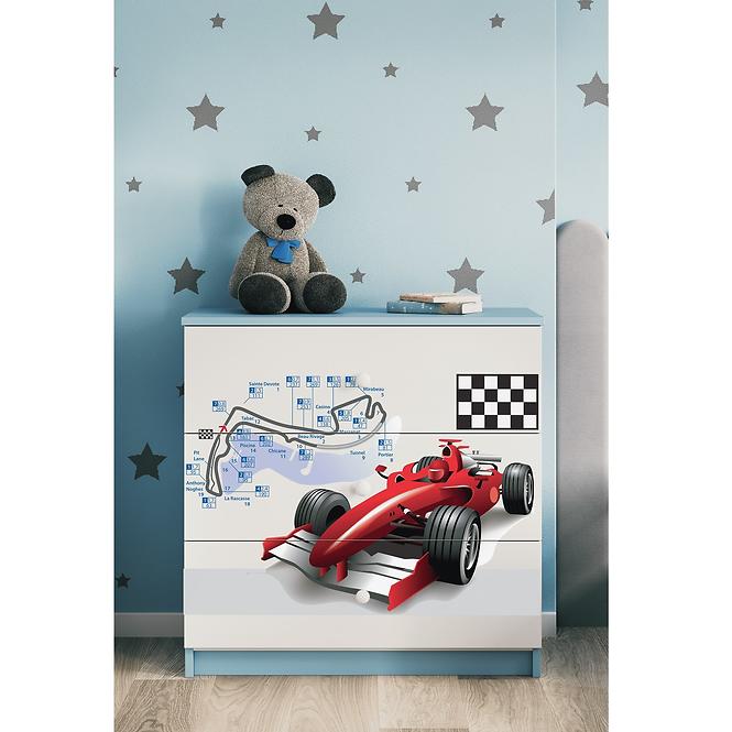 Komoda Pre Detská Babydreams Modrá – Racer