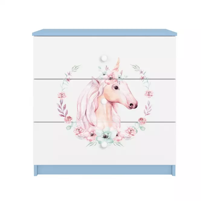 Komoda Pre Detská Babydreams Modrá – Horse