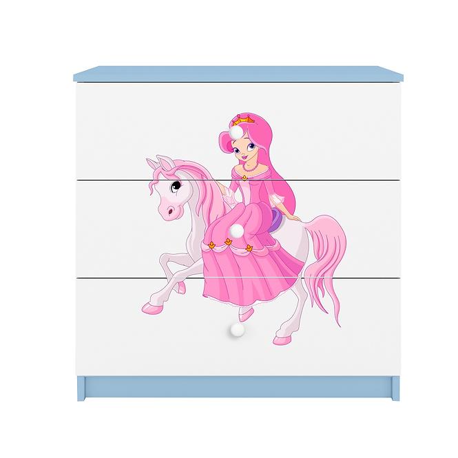 Komoda Pre Detská Babydreams Modrá – Princezná 1