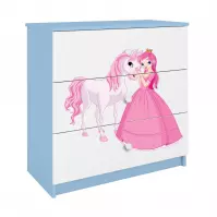 Komoda Pre Detská Babydreams Modrá – Princezná 2