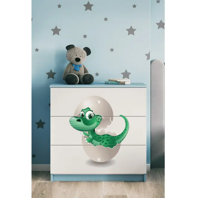 Detská komoda  Babydreams Modrá – Dino,5