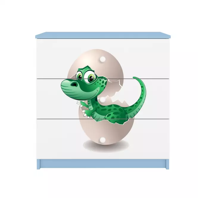 Komoda Pre Detská Babydreams Modrá – Dino