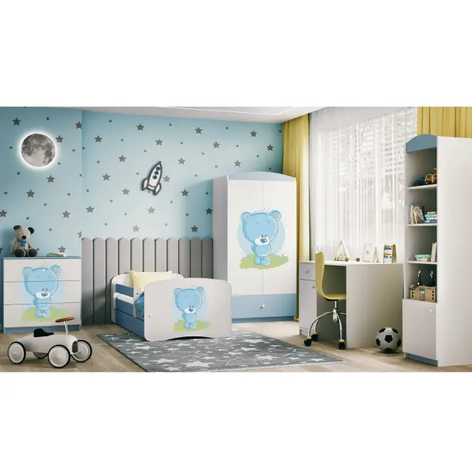 Detská komoda Babydreams Modrá – Medveď modrý,6