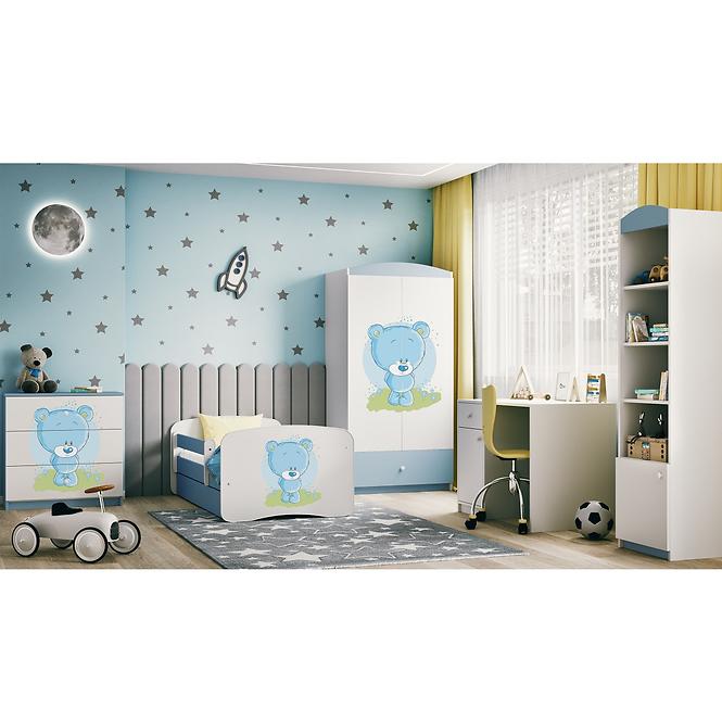 Komoda Pre Detská Babydreams Modrá – Medveď Modrá,6