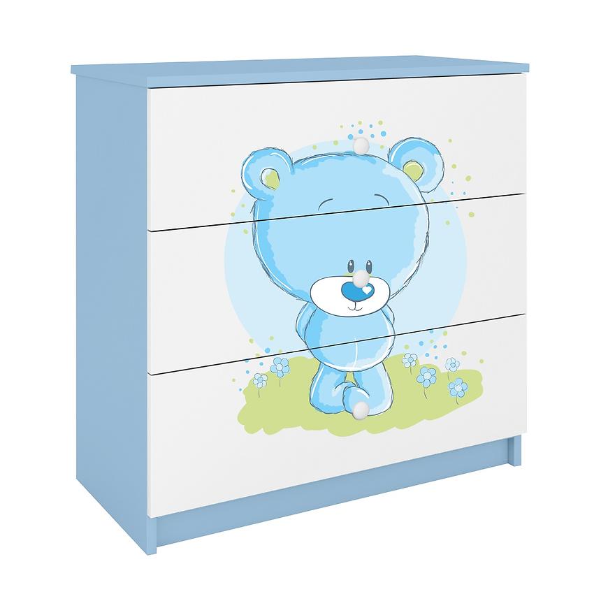 Komoda Pre Detská Babydreams Modrá – Medveď Modrá