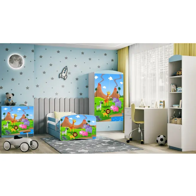 Detská komoda  Babydreams modrá – Safari,6