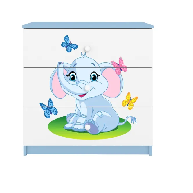 Detská komoda  Babydreams modrá – Slon,4