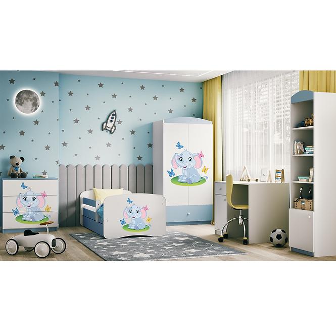Komoda Pre Detská Babydreams Modrá – Slon