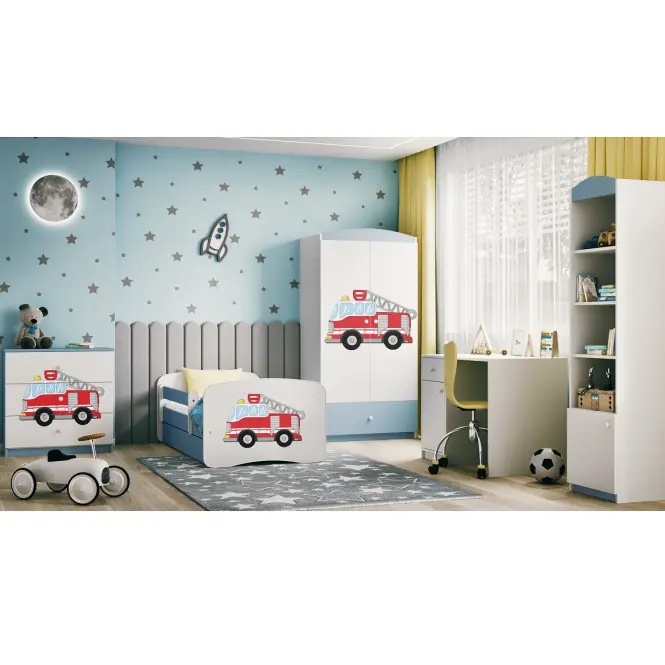 Detská komoda Babydreams Modrá – Hasičský Zbor,6