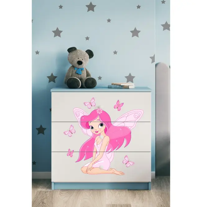Detská komoda Babydreams modrá – Víla 1,5