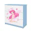Detská komoda Babydreams modrá – Víla 1,3