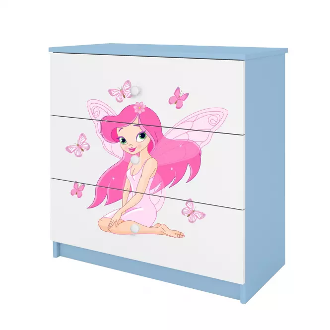 Komoda Pre Detská Babydreams Modrá – Víla 1