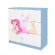 Detská komoda  Babydreams modrá – Víla 2,3