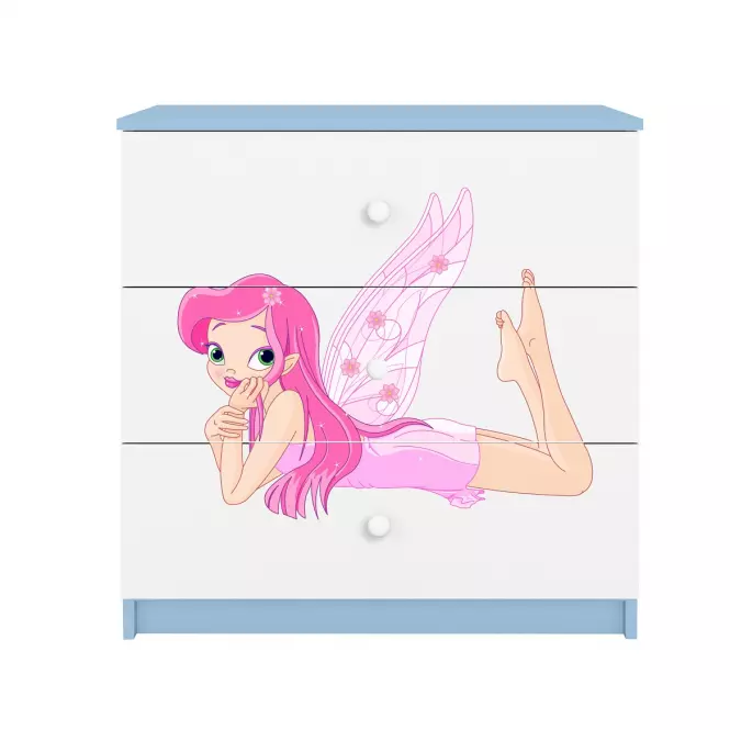 Komoda Pre Detská Babydreams Modrá – Víla 2