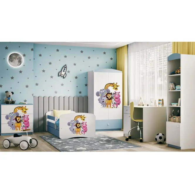 Detská komoda  Babydreams modrá – Zoo,6