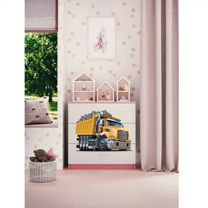 Komoda Pre Detská Babydreams Ružová – Truck