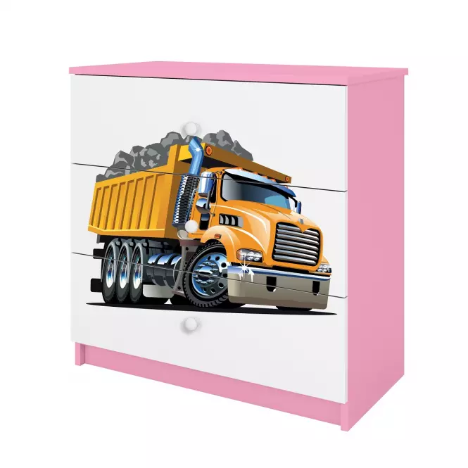 Komoda Pre Detská Babydreams Ružová – Truck