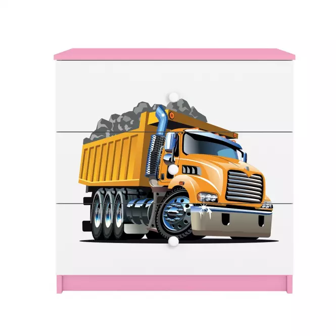 Komoda Pre Detská Babydreams Ružová – Truck