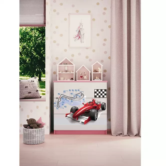 Detská komoda Babydreams ružová – Formula