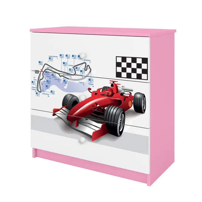 Detská komoda Babydreams ružová – Formula,3