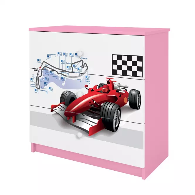Komoda Pre Detská Babydreams Ružová – Racer