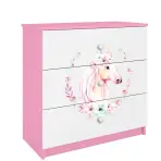 Detská komoda Babydreams ružová – Kôň
