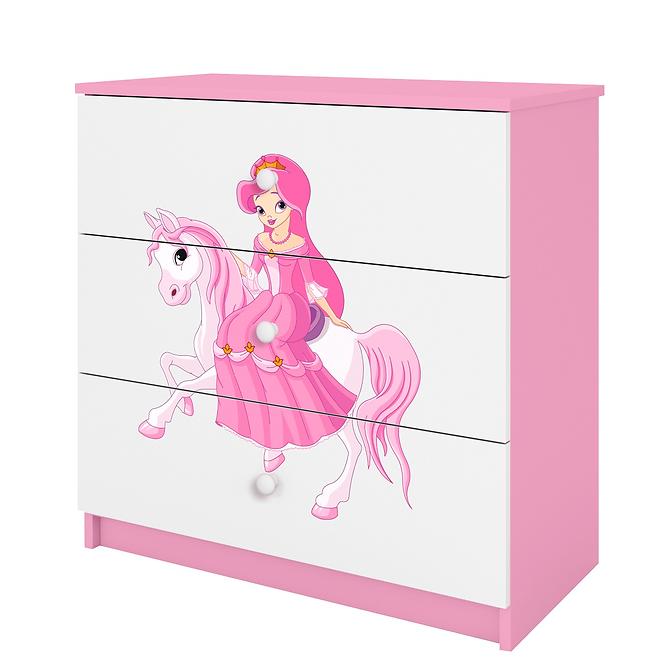 Komoda Pre Detská Babydreams Ružová – Princezná 1