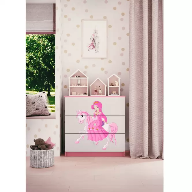 Komoda Pre Detská Babydreams Ružová – Princezná 1