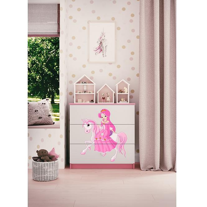 Komoda Pre Detská Babydreams Ružová – Princezná 1