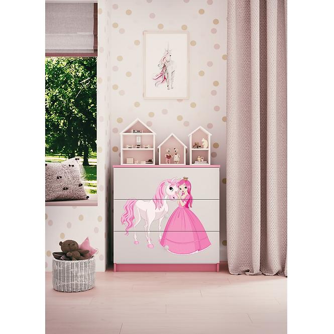 Komoda Pre Detská Babydreams Ružová – Princezná 2