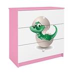 Komoda detsko Babydreams Ružová – Dino