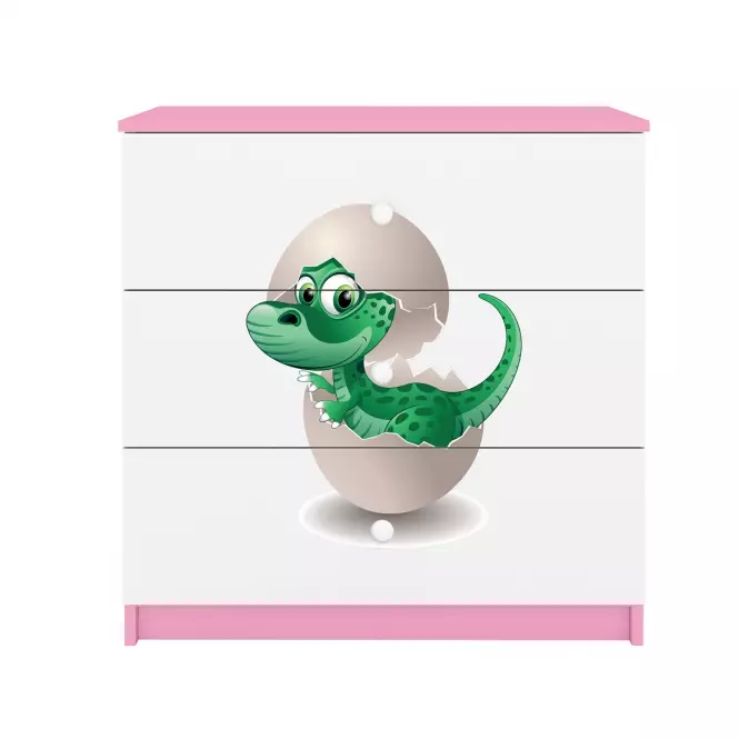Komoda detsko Babydreams Ružová – Dino