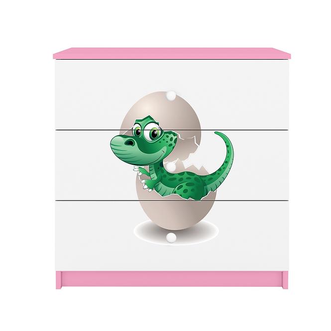 Komoda detsko Babydreams Ružová – Dino