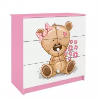 Komoda Pre Detská Babydreams Ružová – Medveď Kvety