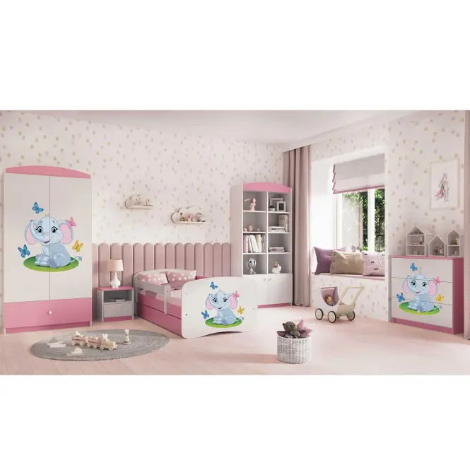 Detská komoda Babydreams ružová – Slon,5