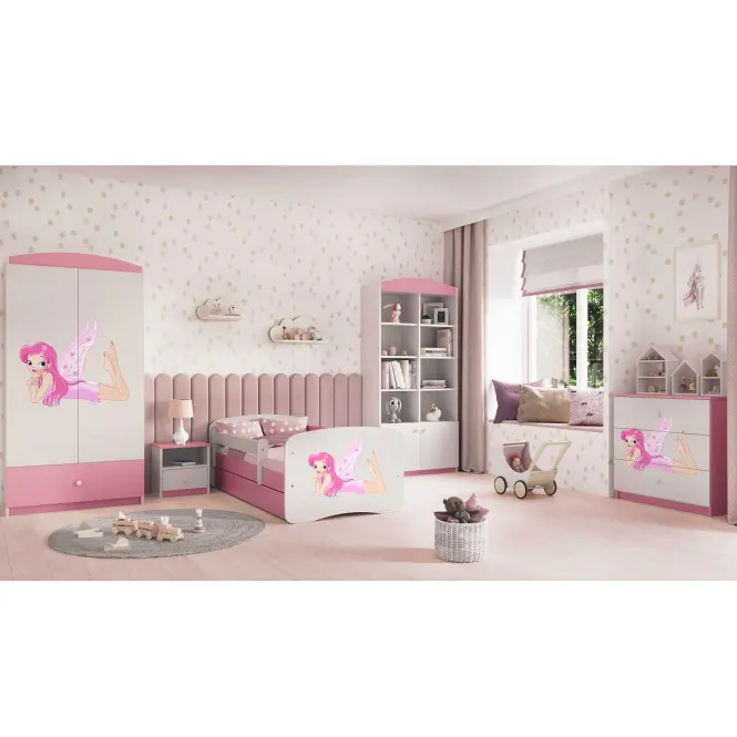 Detská komoda Babydreams ružová – Víla 2,5