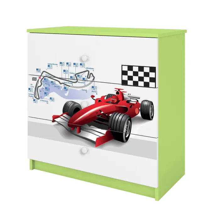 Detská komoda Babydreams zelená – Formula,4