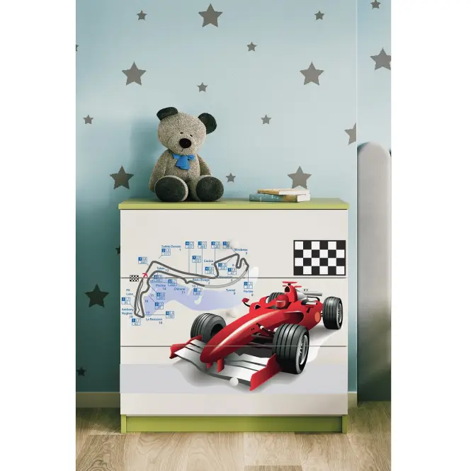 Detská komoda Babydreams zelená – Formula,5