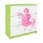 Detská komoda Babydreams zelená – Princezná 1