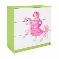 Komoda Pre Detská Babydreams Zelená – Princezná 1